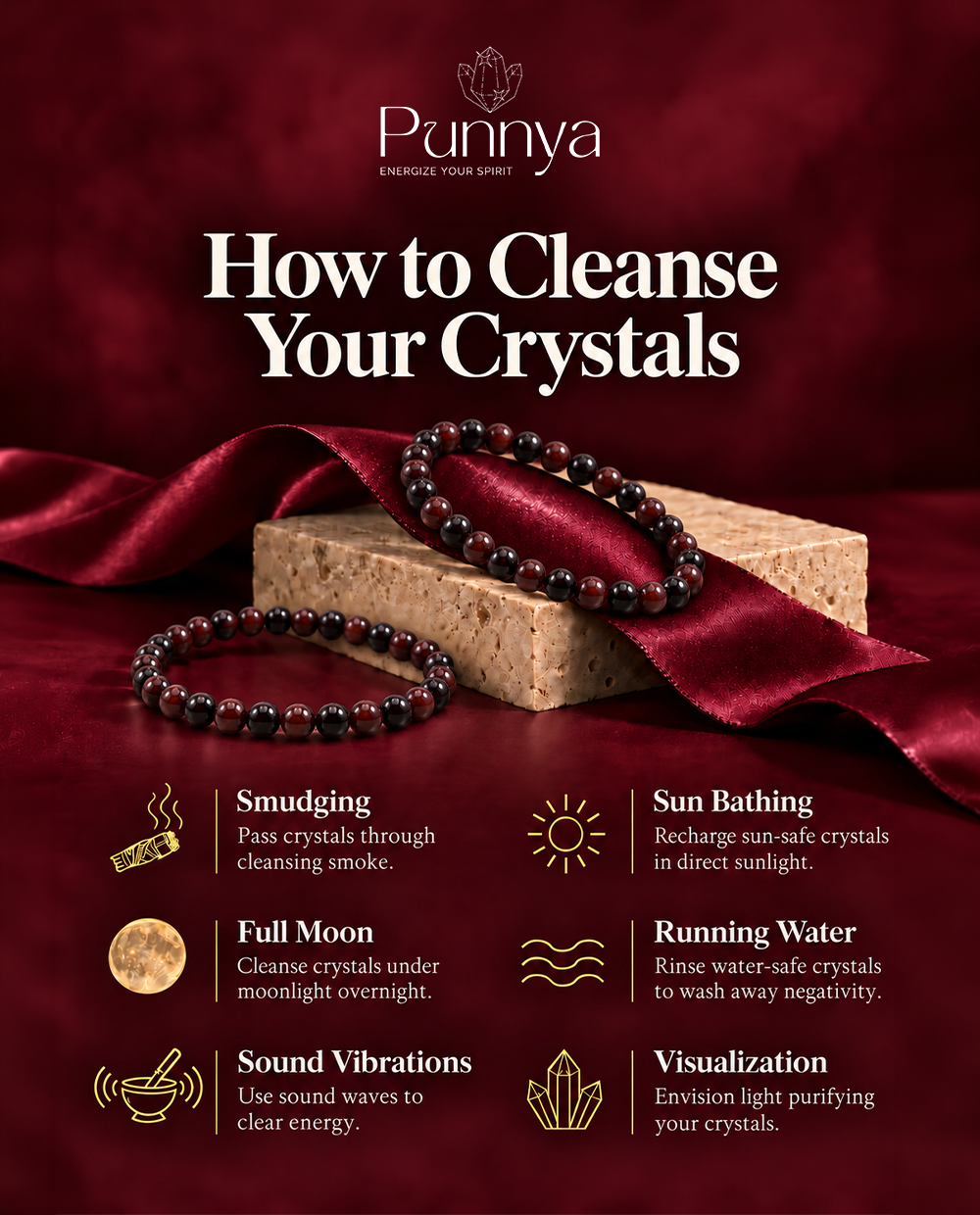 Natural Red Garnet Bracelet