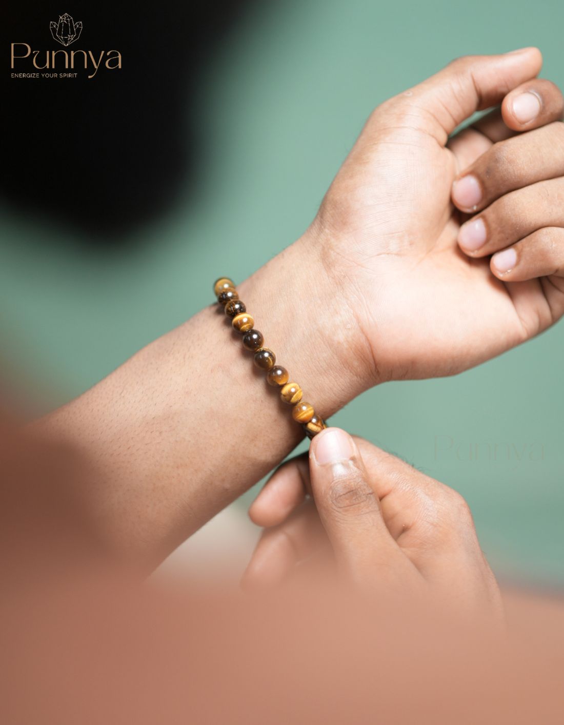 Natural Yellow Tiger Eye Bracelet – Strength & Protection