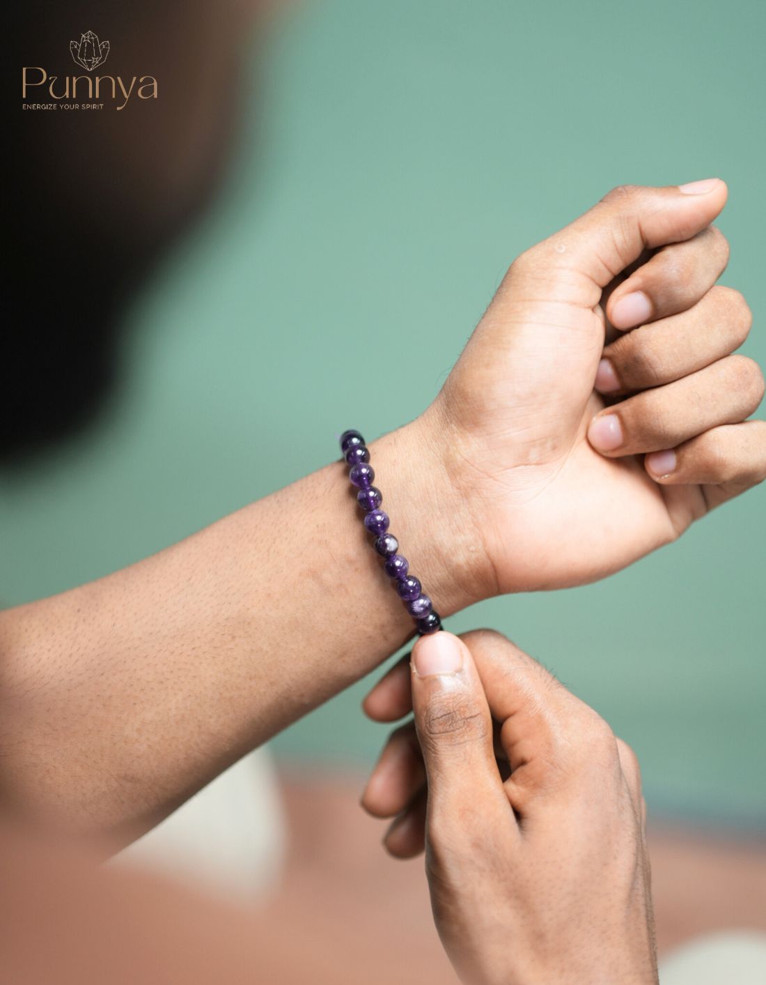 Natural Amethyst Bracelet – Calm, Clarity & Spiritual Protection