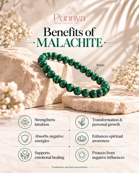 Natural Malachite Bracelet - Transformation & Protection