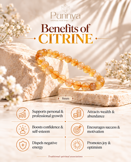 Natural Citrine Bracelet - Success And Prosperity