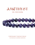 Natural Amethyst Bracelet – Calm, Clarity & Spiritual Protection