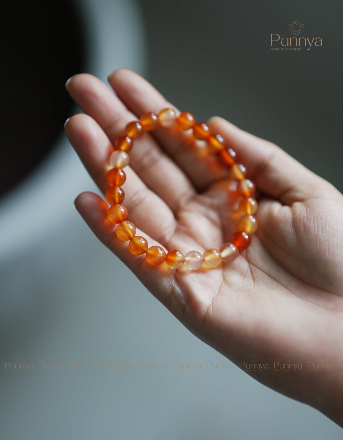 Natural Carnelian Bracelet - Energy • Creativity • Confidence