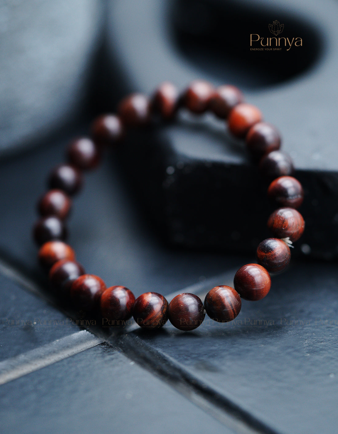 Natural Red Tiger Eye Bracelet - Confidence & Grounding energy