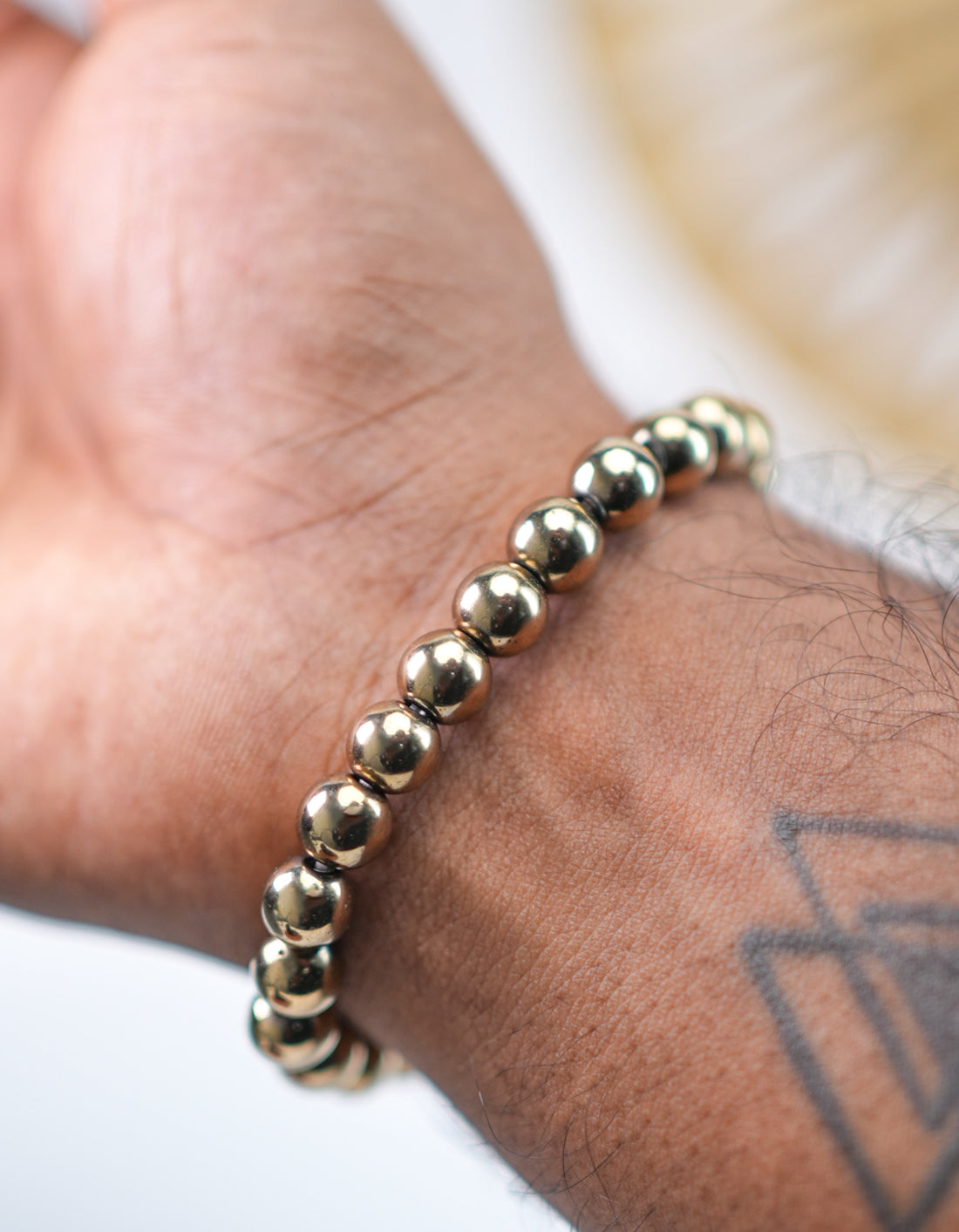 Golden Pyrite (Coated Hematite) Bracelet