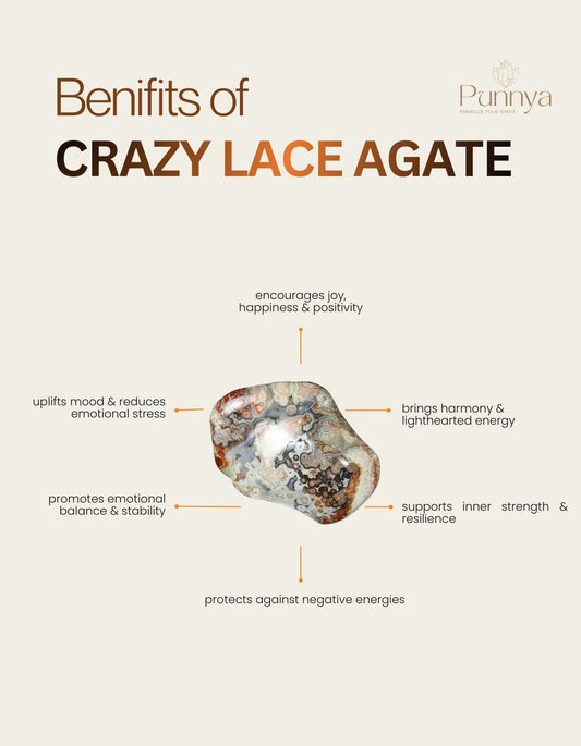 Natural Crazy Lace Agate Bracelet – Joy, Balance & Protection