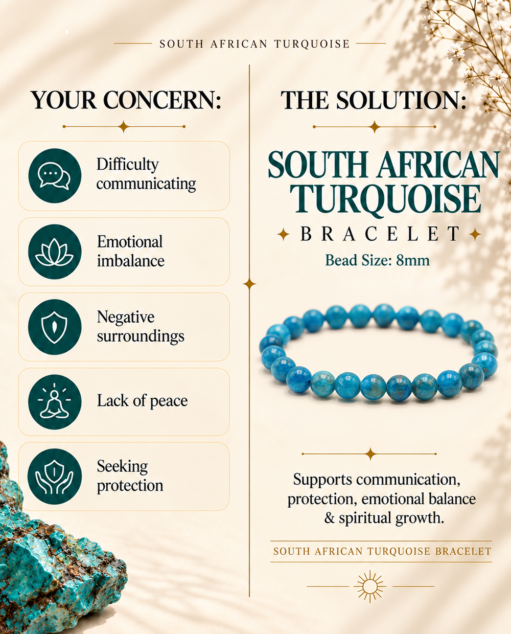 South African Turquoise Bracelet