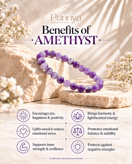 Natural Chevron Amethyst Bracelet - protection, and spiritual clarity.
