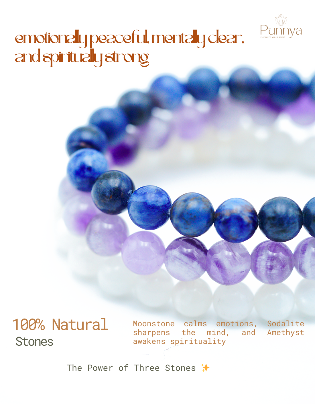 Moonstone • Sodalite • Amethyst – The Perfect Harmony Trio