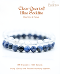 Clear Quartz& Blue Sodalite