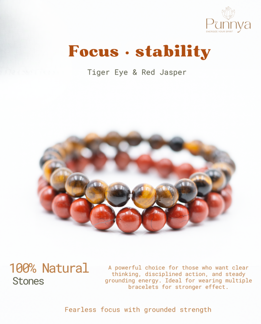 Tiger’s Eye & Red Jasper Power Combo