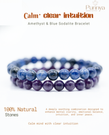 Amethyst & Blue Sodalite Bracelet Power Combo