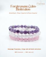 Amethyst,Clear Quartz & Rose Quartz