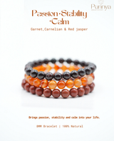 Garnet,Carnelian & Red jasper