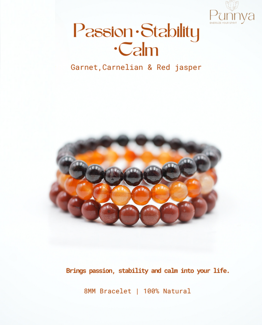 Garnet,Carnelian & Red jasper