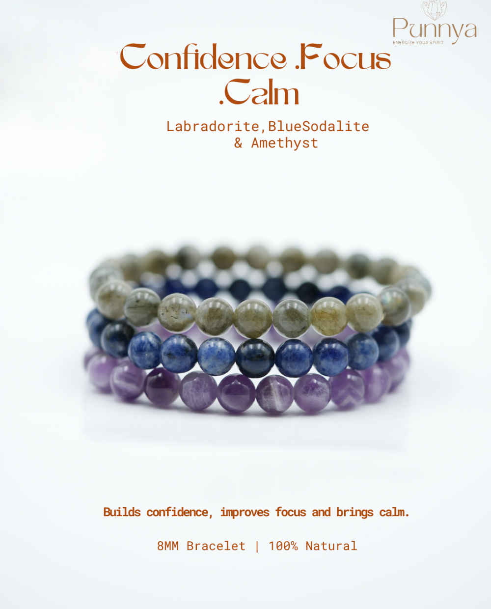 Labradorite,BlueSodalite  & Amethyst