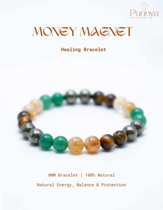 Natural Money Magnet Stone Bracelet