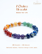 Natural 7 Chakra Stone Bracelet – Balance Your Energy, Elevate Your Soul