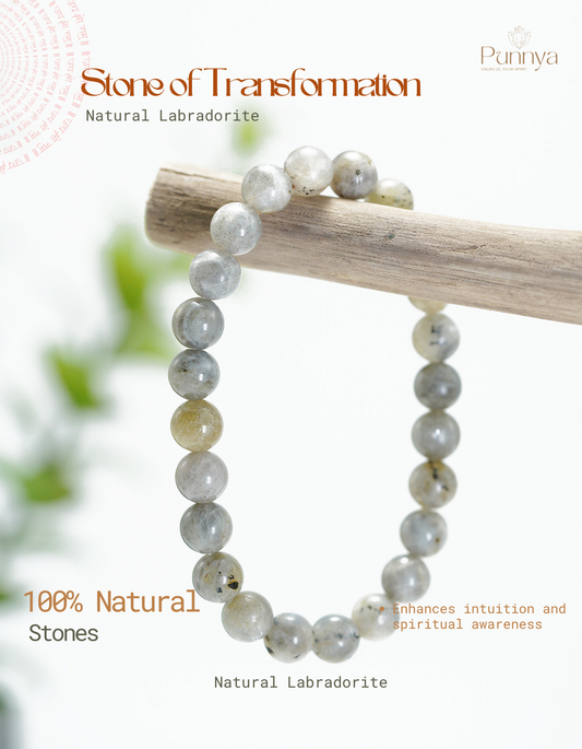 Natural Labradorite Bracelet - Stone of Transformation