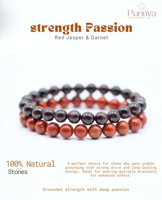 Red Jasper & Garnet Power Combo