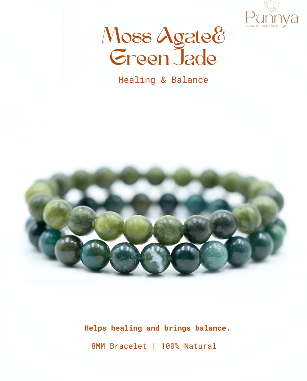 Moss Agate& Green Jade