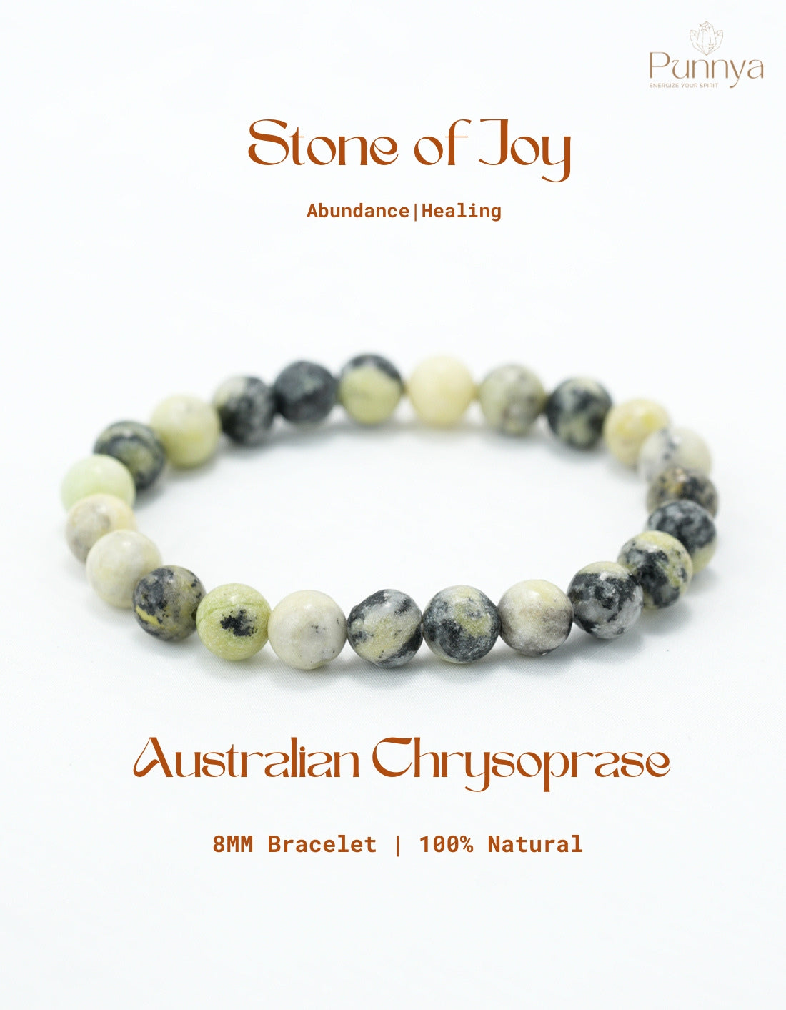 Natural Australian Chrysoprase Bracelet-Stone of Joy and New Beginnings.