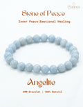 Natural Angelite Bracelet - Stone of Peace and Divine Connection