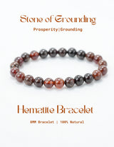 Natural Hematite Bracelet-Stone of Grounding