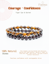 Tiger Eye & Garnet  Power Combo