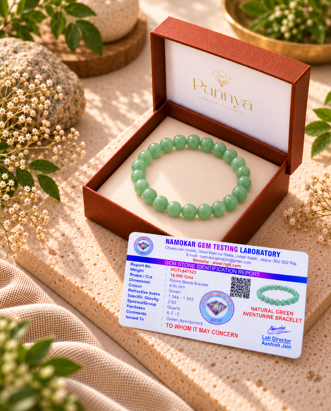 Natural Green Aventurine Bracelet