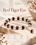 Stay bold. Stay focused. Red Tiger Eye Bracelet