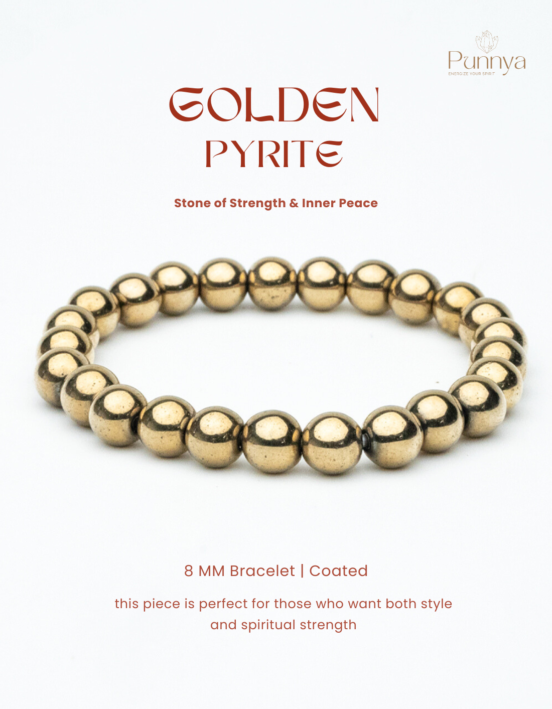 Golden Pyrite (Coated Hematite) Bracelet