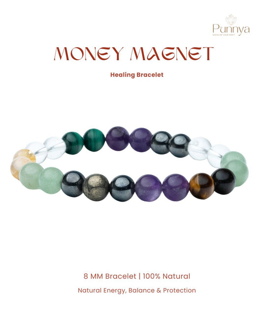 Natural Money Magnet Stone Bracelet