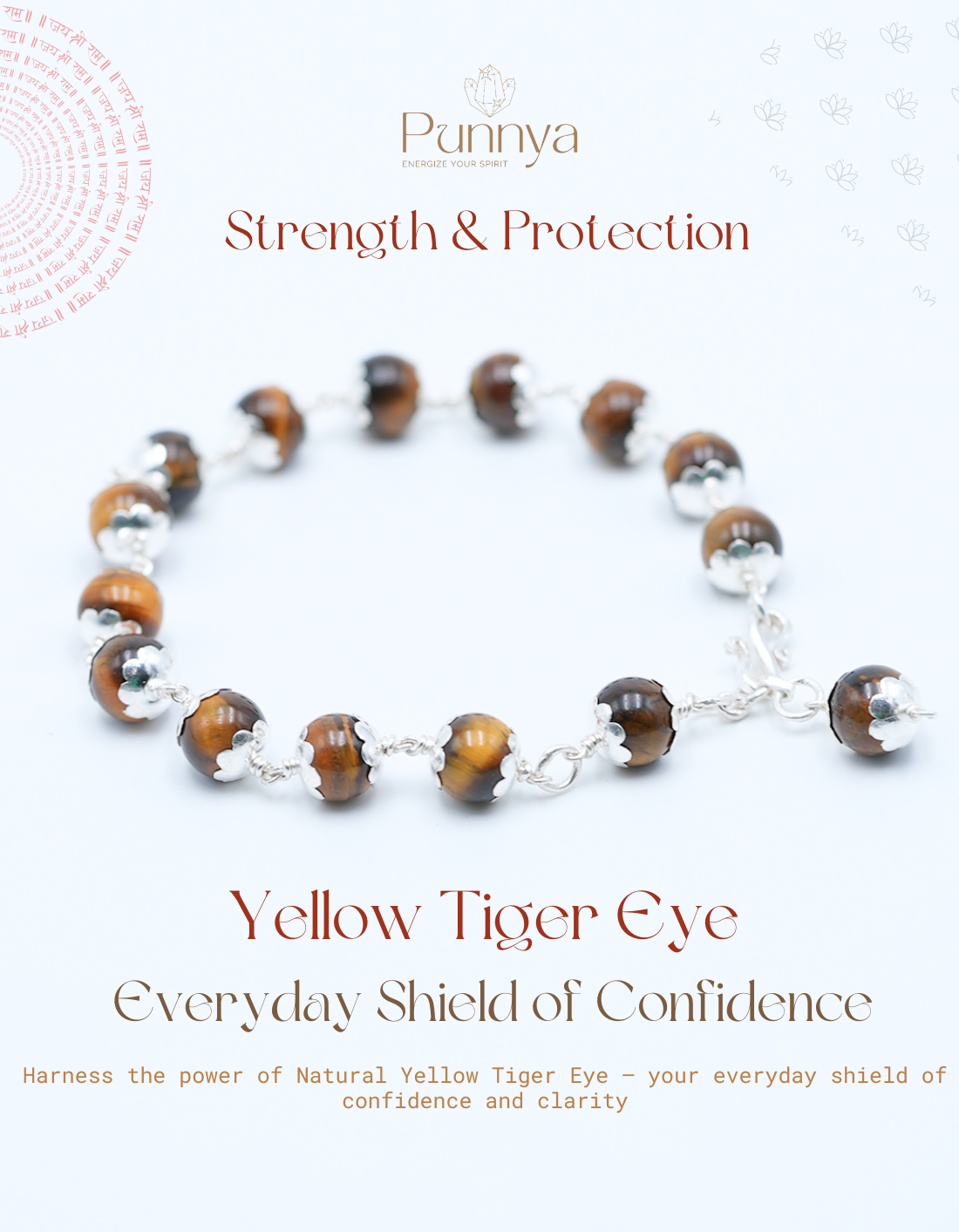 Strength & Protection - Natural Yellow Tiger Eye Bracelet