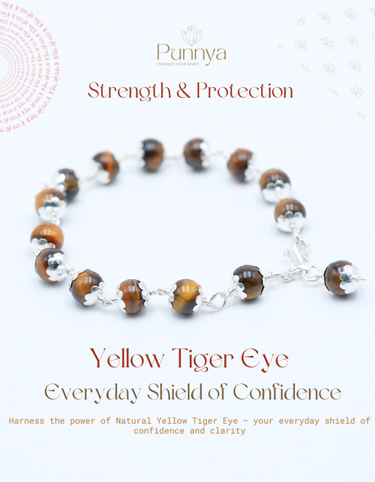 Strength & Protection - Natural Yellow Tiger Eye Bracelet