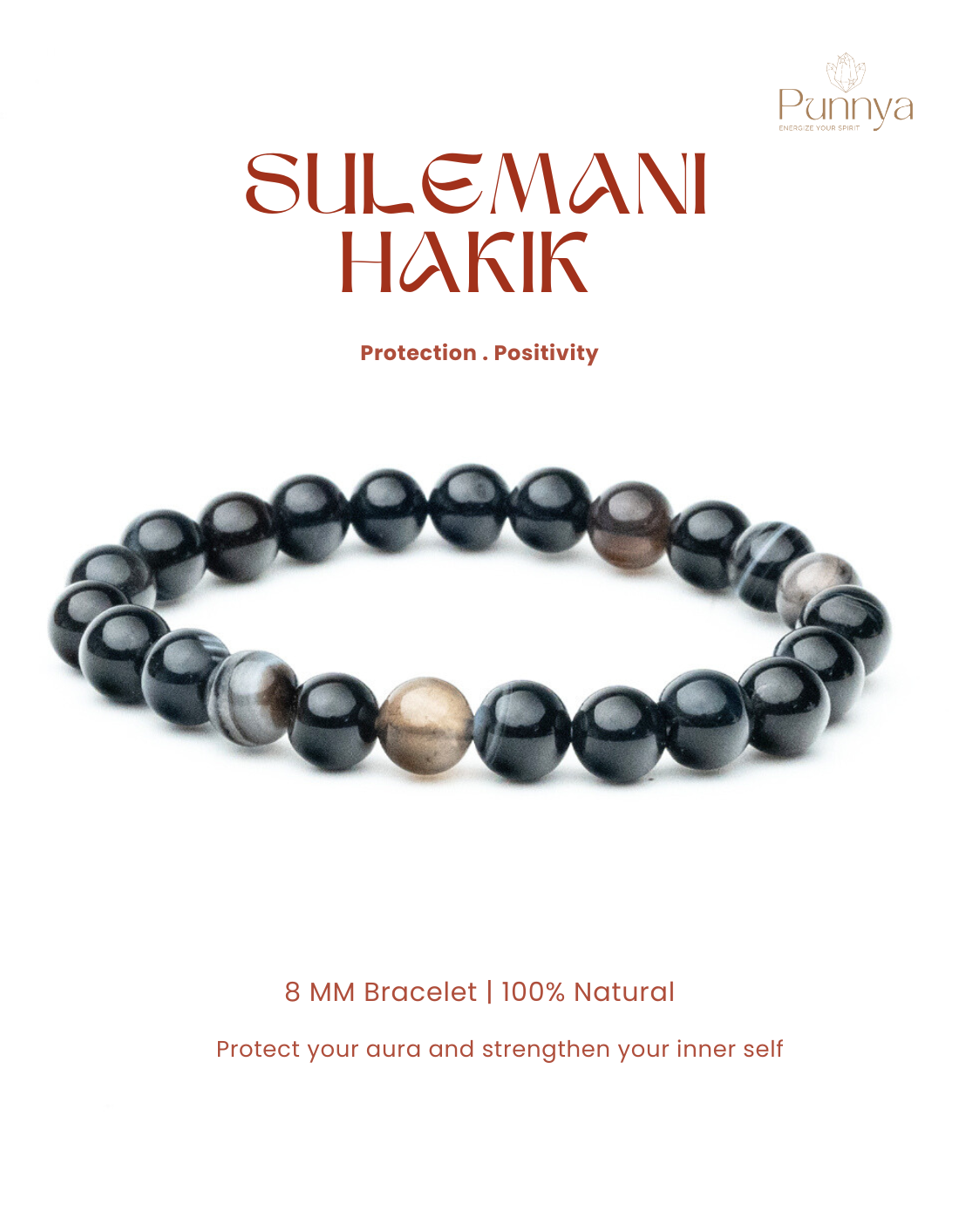 Natural Sulemani Hakik Bracelet – Stone of Protection & Positivity