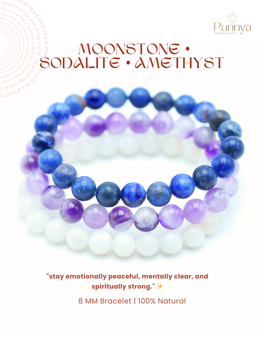 Moonstone • Sodalite • Amethyst – The Perfect Harmony Trio