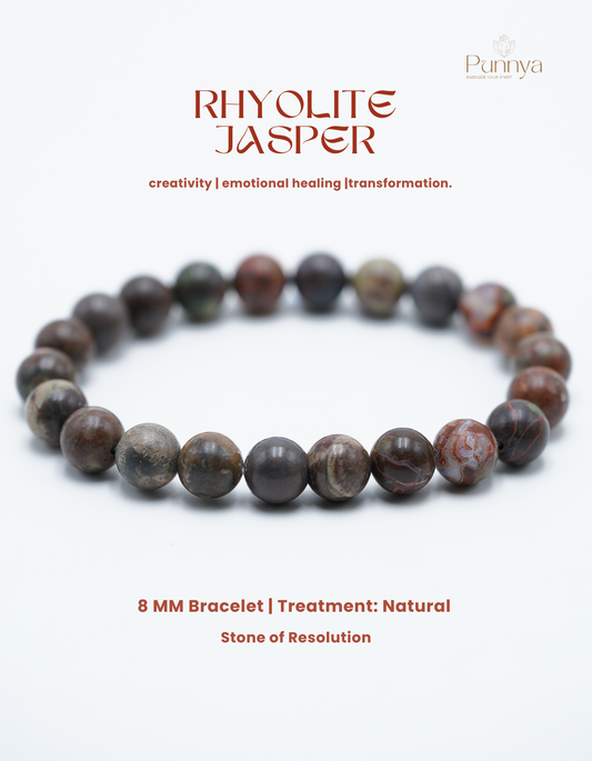 Natural Rhyolite Jasper Bracelet - creativity & transformation