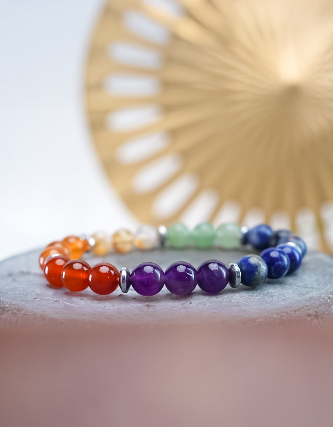 Natural 7 Chakra Stone Bracelet – Balance Your Energy, Elevate Your Soul