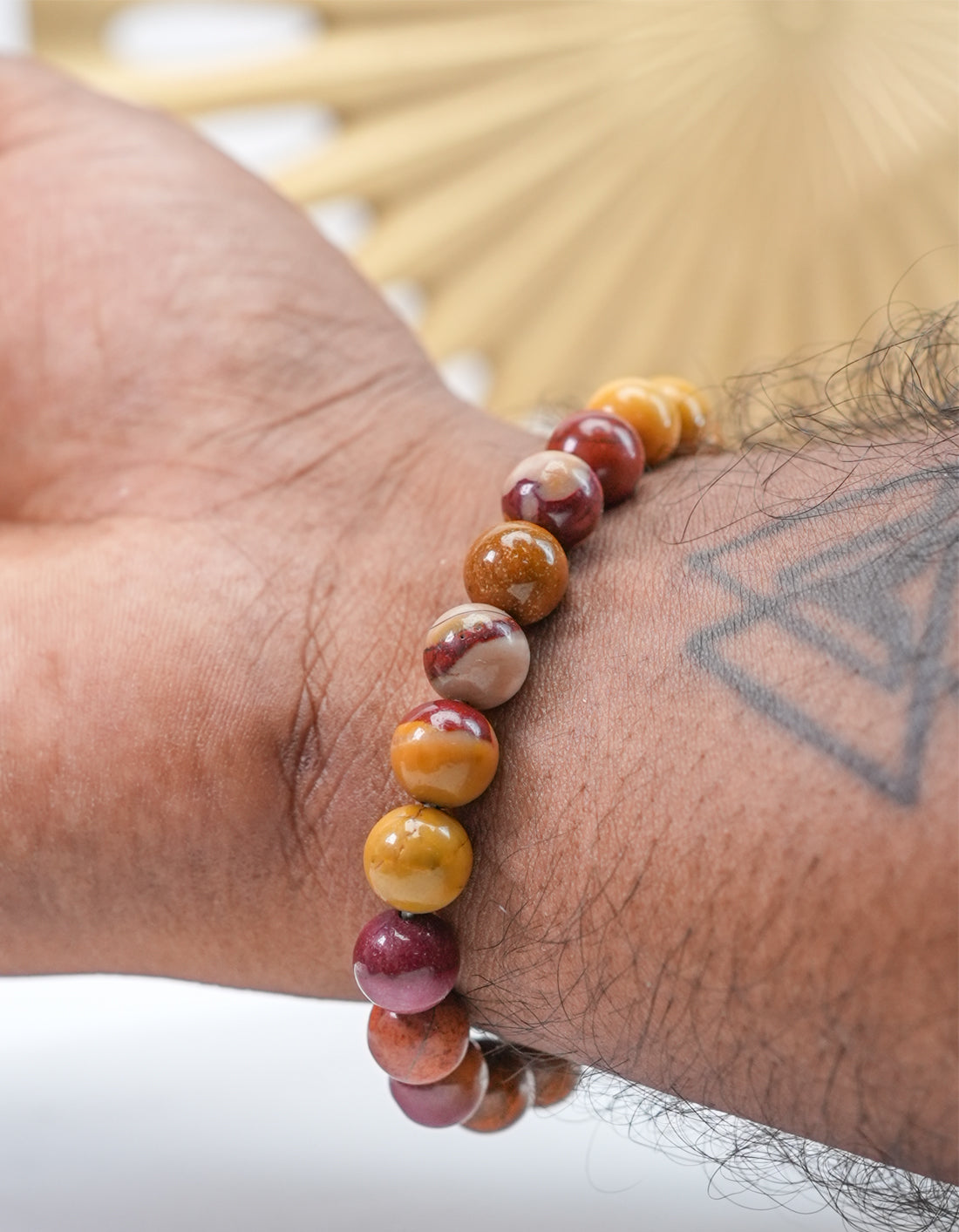 Natural Mookaite Jasper Bracelet – Stone of Strength & Inner Peace