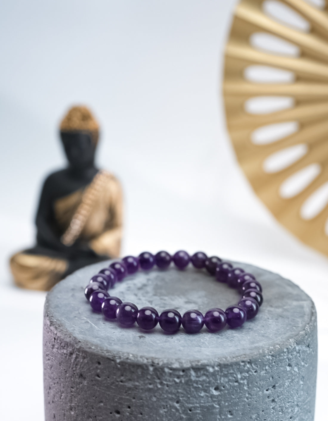 Natural Amethyst Bracelet – Calm, Clarity & Spiritual Protection
