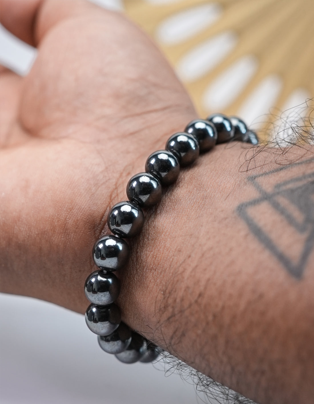 Natural Black Hematite Bracelet – Stone of Strength & Protection
