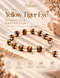 Strength & Protection - Natural Yellow Tiger Eye Bracelet
