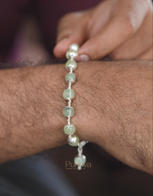 Love - Healing - Spiritual Growth | Natural Prehnite Bracelet