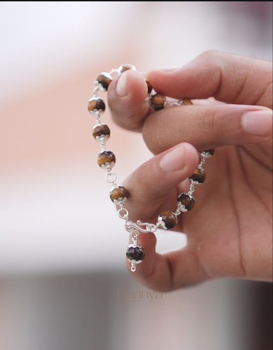 Strength & Protection - Natural Yellow Tiger Eye Bracelet