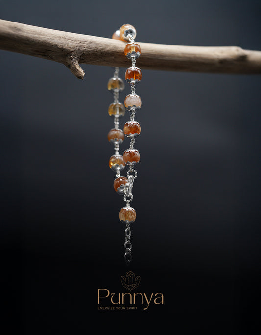 Silver Natural Citrine Bracelet - Success And Prosperity